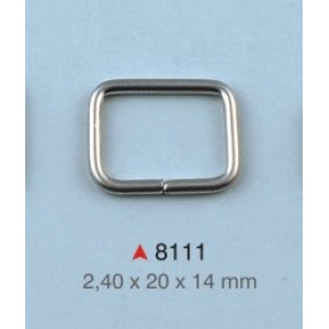 Pravougaona alka / 20 x 14 x 2.4 mm / 8111