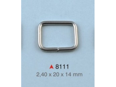 Pravougaona alka / 20 x 14 x 2.4 mm / 8111