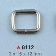Pravougaona alka / 15 x 12 x 3 mm / 8112
