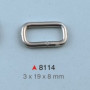 Pravougaona alka / 19 x 8 x 3 mm / 8114