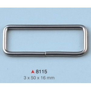 Pravougaona alka / 50 x 15 x 3 mm / 8115