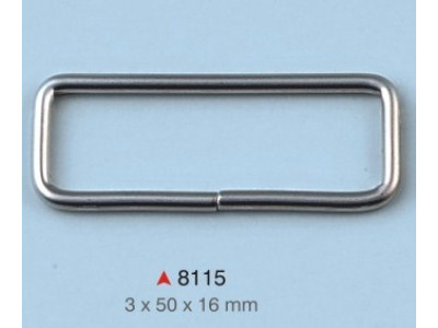 Pravougaona alka / 50 x 15 x 3 mm / 8115