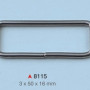 Pravougaona alka / 50 x 15 x 3 mm / 8115