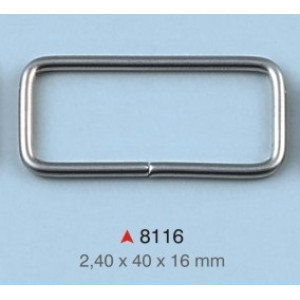 Pravougaona alka / 40 x 16 x 2.4 mm / 8116