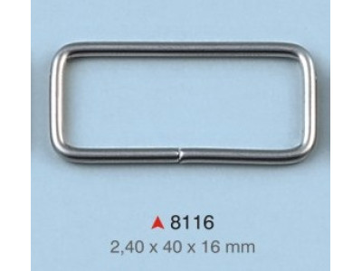 Pravougaona alka / 40 x 16 x 2.4 mm / 8116