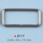 Pravougaona alka / 35 x 15 x 2.4 mm / 8117
