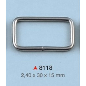 Pravougaona alka / 30 x 15 x 2.4 mm / 8118