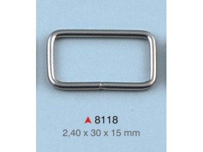 Pravougaona alka / 30 x 15 x 2.4 mm / 8118