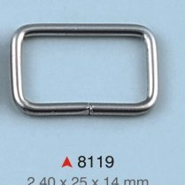Pravougaona alka / 25 x 14 x 2.4 mm / 8119