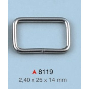Pravougaona alka / 25 x 14 x 2.4 mm / 8119