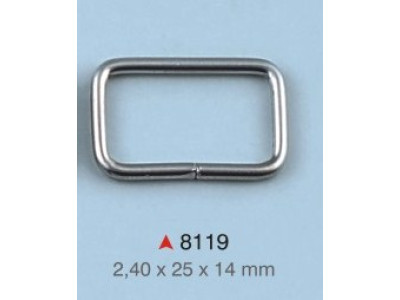 Pravougaona alka / 25 x 14 x 2.4 mm / 8119