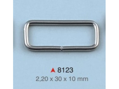 Pravougaona alka / 30 x 10 x 2.2 mm / 8123