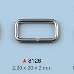 Pravougaona alka / 20 x 9 x 2.2 mm / 8126 Pravougaona alka / 20 x 9 x 2.2 mm / 8126