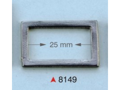 Ukrasna pravougaona alka / 25 mm / 8149