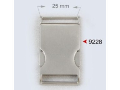 Metalna bravica za torbe / 25 mm / 9228