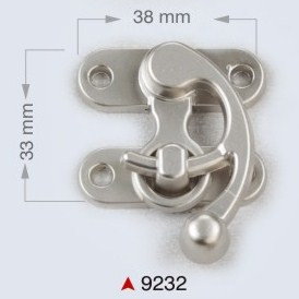 Metalna bravica za torbe / 33 x 38 mm / 9232