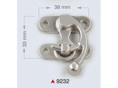 Metalna bravica za torbe / 33 x 38 mm / 9232