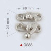 Metalna bravica za torbe / 28 x 21 mm / 9233