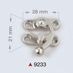 Metalna bravica za torbe / 28 x 21 mm / 9233