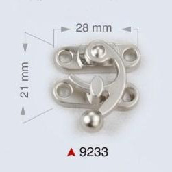 Metalna bravica za torbe / 28 x 21 mm / 9233