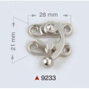 Metalna bravica za torbe / 28 x 21 mm / 9233