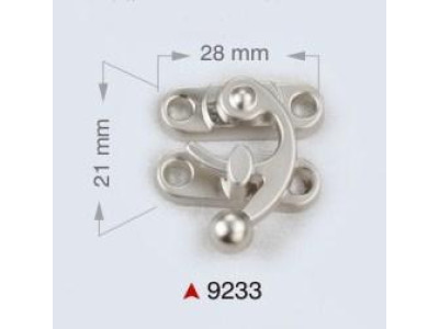 Metalna bravica za torbe / 28 x 21 mm / 9233