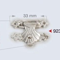 Metalna bravica za torbe 33x24 mm 9239