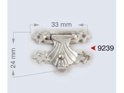 Metalna bravica za torbe 33x24 mm 9239