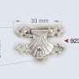 Metalna bravica za torbe 33x24 mm 9239