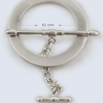 Metalna bravica za torbe / 61 mm