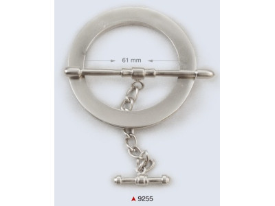 Metalna bravica za torbe / 61 mm