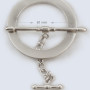 Metalna bravica za torbe / 61 mm