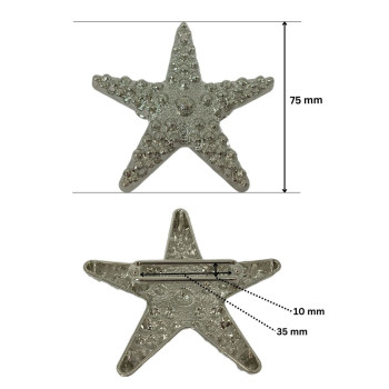 PREMIUM Metalni ukrasni detalj 75 mm