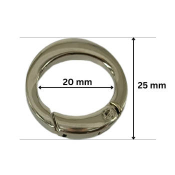 PREMIUM Metalni karabinjer - alka 20 mm