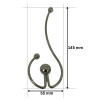 PREMIUM Metalna ukrasna alka 55 mm