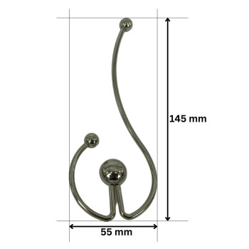 PREMIUM Metalna ukrasna alka 55 mm