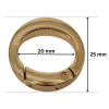 PREMIUM Metalni karabinjer - alka 20 mm