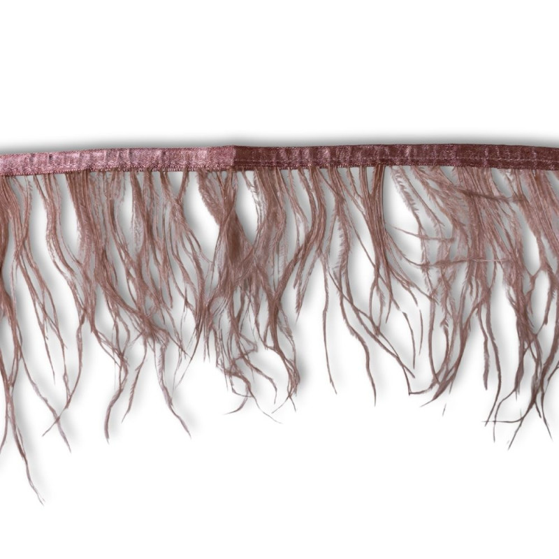 Nojevo perje / 15 cm / Ružičasto braon