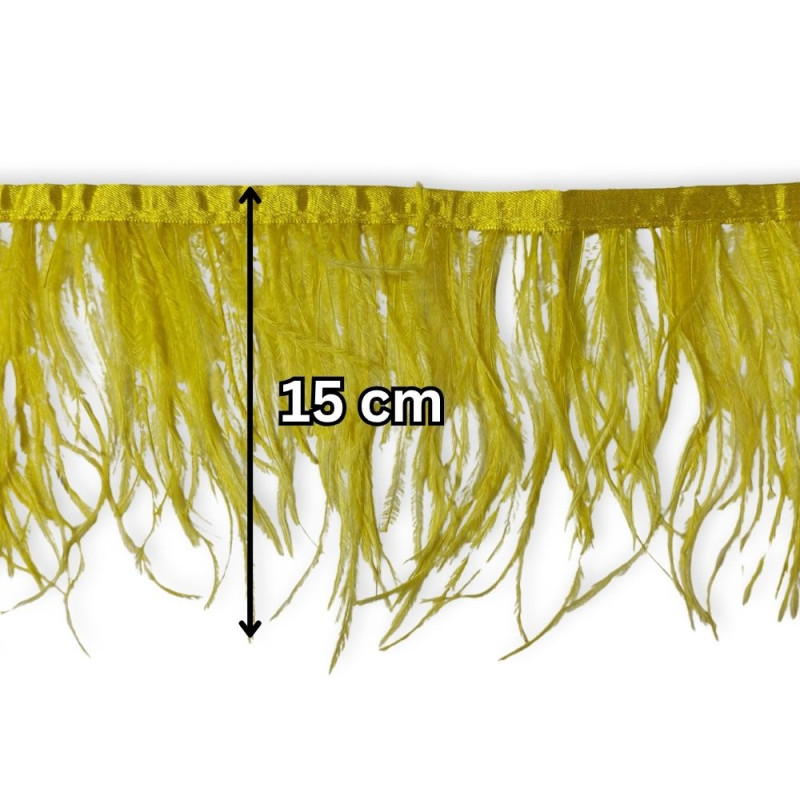 Nojevo perje / 15 cm / Žuta