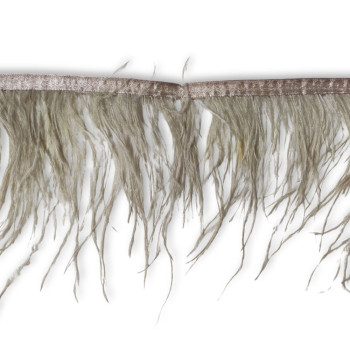 Nojevo perje / 12 cm / Siva