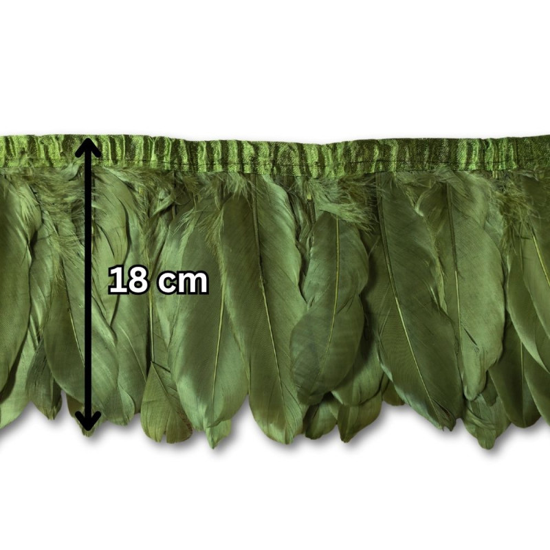 Gavranovo perje / 18 cm / Zelena