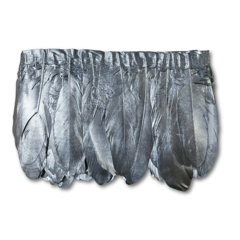 Gavranovo perje / 19 cm / Srebrna Gavranovo perje / 19 cm / Srebrna