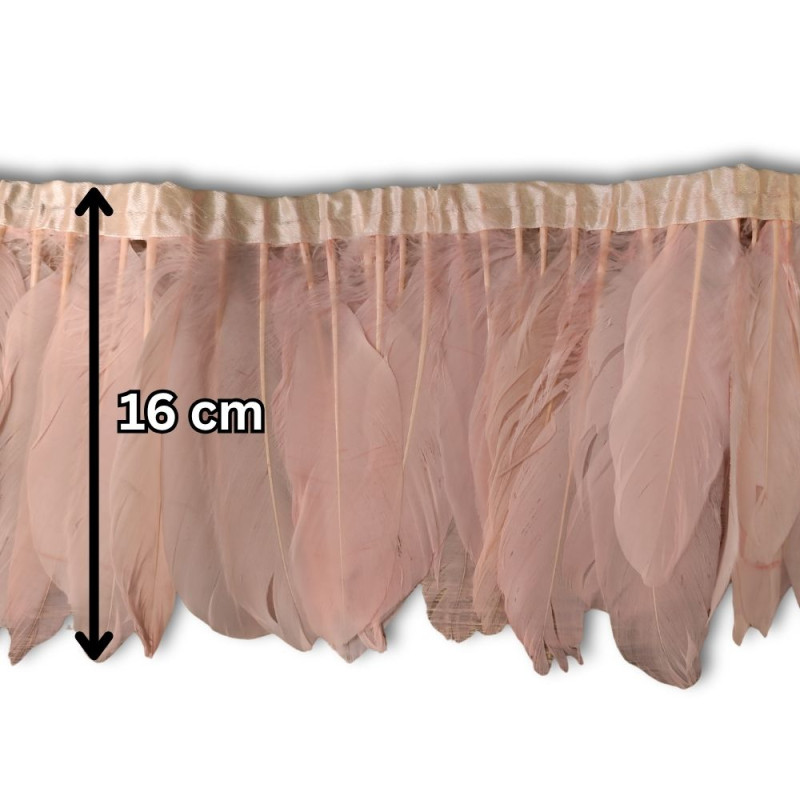 Gavranovo perje / 16 cm / Roze
