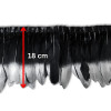 Gavranovo perje / 18 cm / Crna - Srebrna