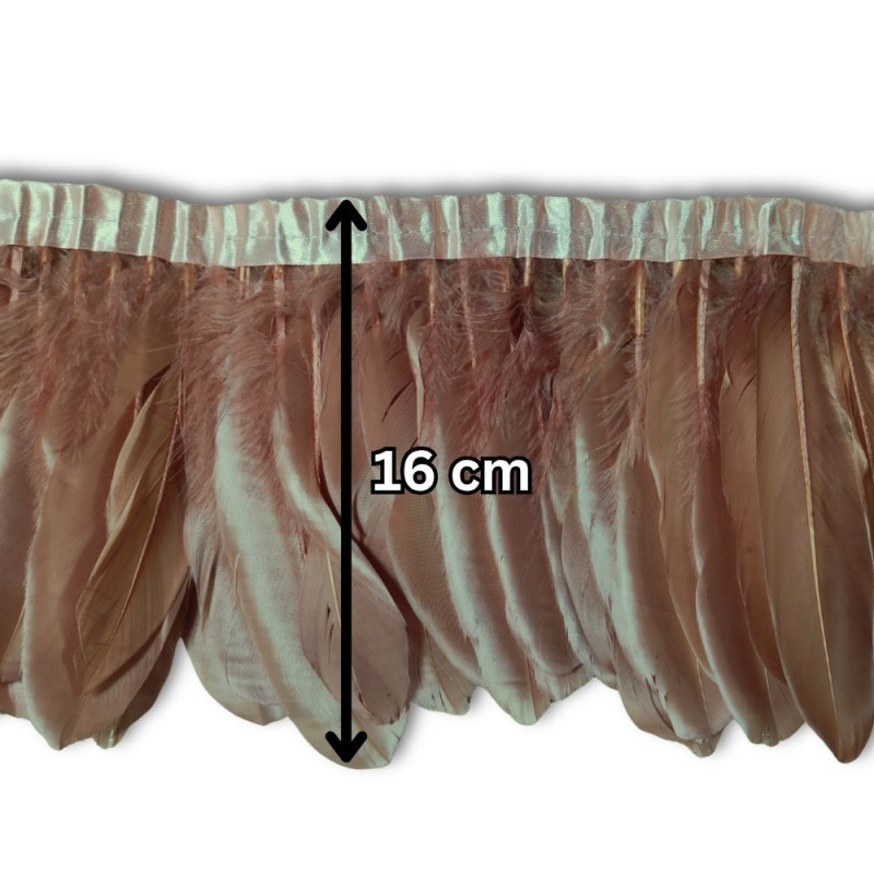 Gavranovo perje / 16 cm / Prljavo roze