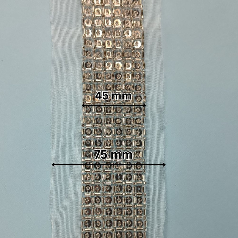 Traka sa perlicama i sljokicama 45 mm