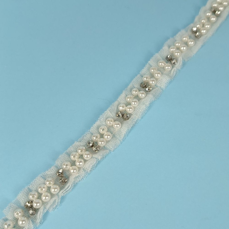 Ukrasna traka / Cirkon - Biser 10 mm