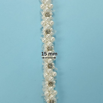 Ukrasna traka / Biser - Cirkon 15 mm