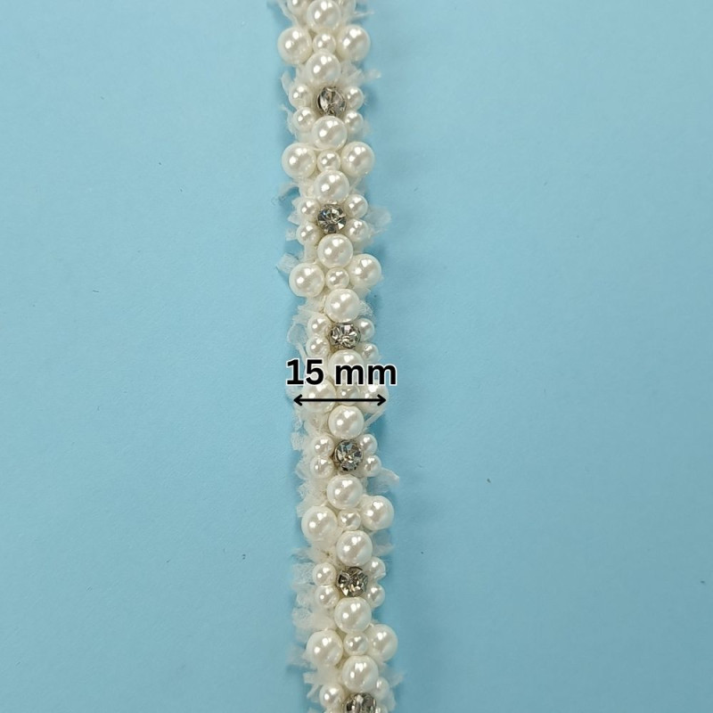 Ukrasna traka / Biser - Cirkon 15 mm