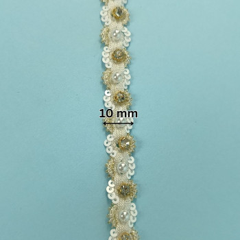 Ukrasna traka / Biser - Cirkon - Sljokice 10 mm